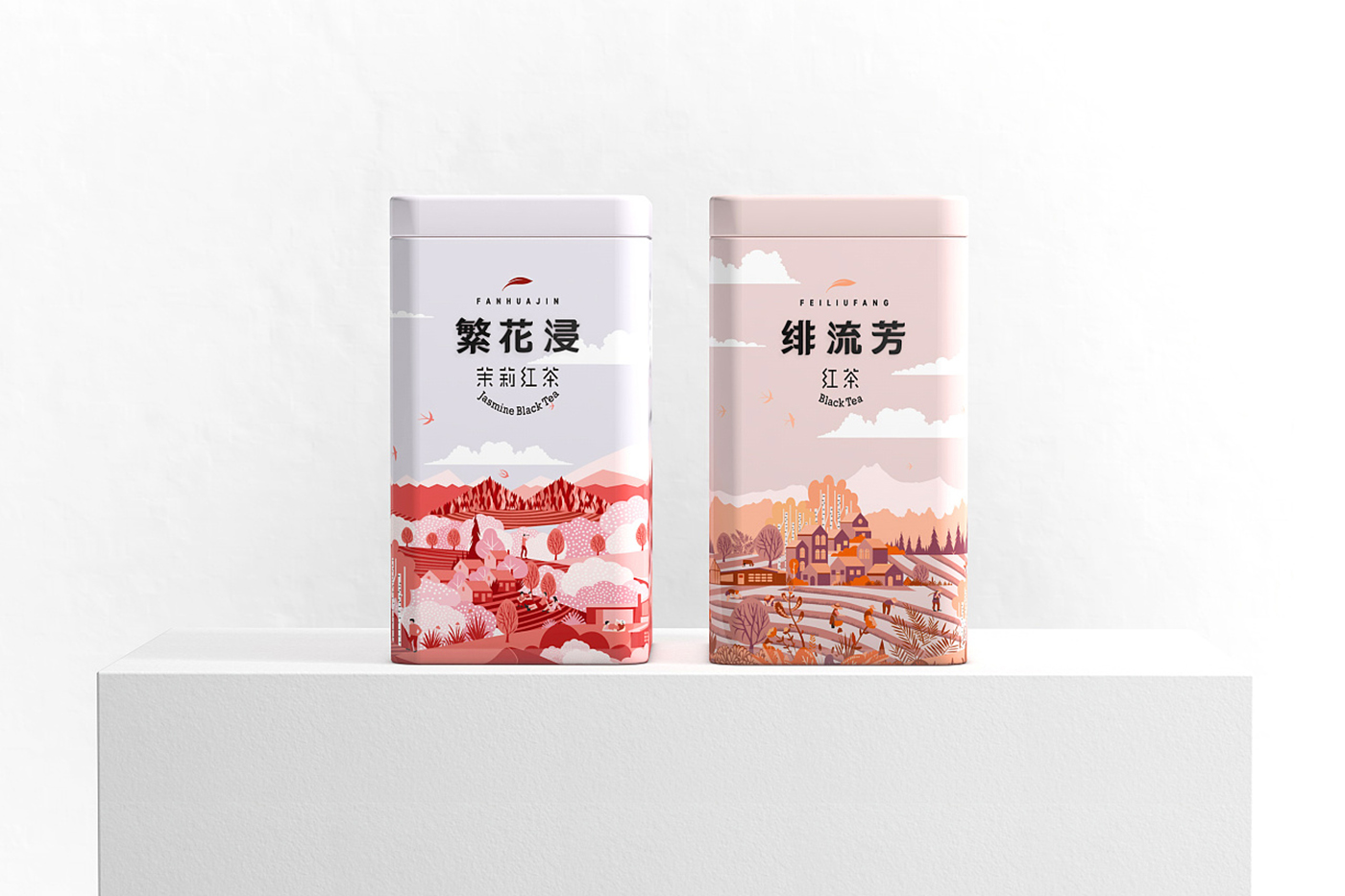 來(lái)自西北深山的玉葉茶葉包裝設(shè)計(jì)-創(chuàng)意插畫(huà)茶葉包裝設(shè)計(jì)