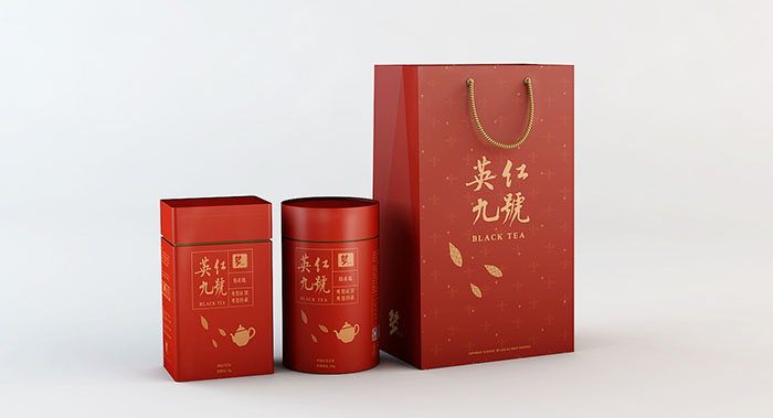 英紅九號(hào)茶葉包裝設(shè)計(jì)-廣東紅茶品牌提升包裝設(shè)計(jì)